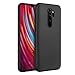 EasyAcc Slim Case for Xiaomi Redmi Note 8 Pro, Matte Black Ultra Thin Fit TPU Phone Cases Finish Profile Soft Back Protective Cover Compatible with Xiaomi Redmi Note 8 Pro