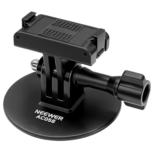 NEEWER �S���x�[�X�}�E���g�L�b�g Osmo Nano/Osmo 360/Action 6/5 Pro/4/3�ɑΉ� �}�O�l�b�g�� �N�C�b�N�����[�X�A�_�v�^�[�X�^���h�u���P�b�g �J�����}�E���g�ڒ��o�b�N�� �A�N�V�����J�����A�N�Z�T���[ POV�r�f�I�^��