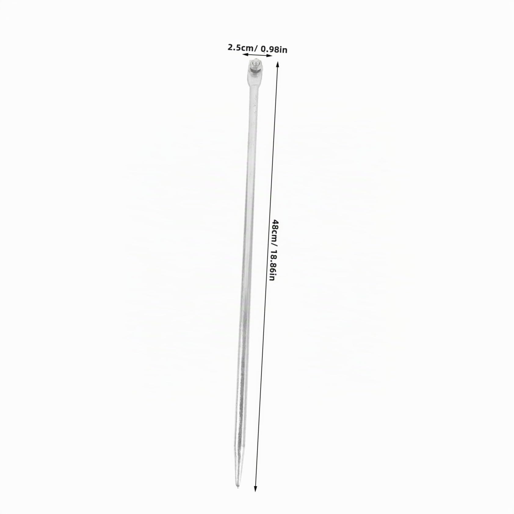 Holibanna Tige De Mise Terre Fer Galvanisé Piquet Pour Câblage Électrique Accessoire De Fixation Et Protection La Foudre Pour Installations Extérieures