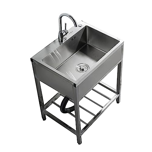 Évier de cuisine utilitaire en acier inoxydable pour camping et garage - 2