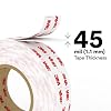 3M VHB Heavy Duty Mounting Tape 4950, 2 x 5 yards, White, Double-Sided, Permanent, High Strength, Long-Term Durability