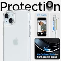 Spigen Ultra-Hybrid-Hülle, kompatibel mit iPhone 15 Plus, Frostklar – Ansicht 5