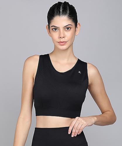 Image of Kobo Medium Impact Slip on Everyday Sports Bra for Women - Lightly-Padded, Non-Wired & High Coverage | Lined Cups with Removable Inserts (Imported)