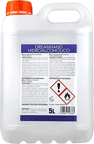 Gel Hidroalcohólico 5 litros | Loción Desinfectante de Manos Garrafa de 5 Litros | 70% Alcohol