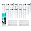 AGH 25 Pack Sublimation Tumblers Blank 20 OZ Straight Skinny Tumbler with Straw, Stainless Steel Double Wall Insulated Tumbler for Tumbler Press Machine