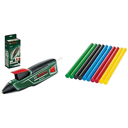 Pistolet à colle Bosch - GluePen (livré avec un chargeur USB et 4 bâtons de colle) + Lot de 10...