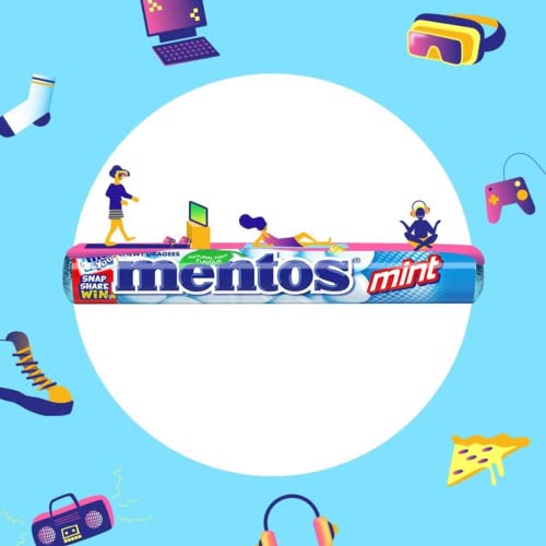 Image of Mentos Mint Chewy Dragees 38 g (Pack of 40)