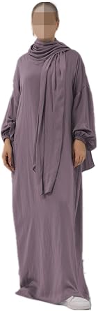 Abayas for Women Muslim Full Length Kaftan with Pockets Dubai Middle East Arabian Robe Islamic Prayer Dress