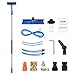 VEVOR Water Fed Pole Kit, 30FT Solar Panel Cleaning Pole with Extendable Handle, 180° Rotatable Brush Head & 65.6FT Hose, Household & Outdoor Window Cleaner Tool for Caravan Solar Panel Deck