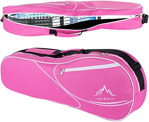 Himal 3 Racquet Tennis-Bag Premium tennis-racket-bag With Protective Pad, Professional or Beginner Tennis Players, Lightweight Tennis Bag for All Ages (Pink)