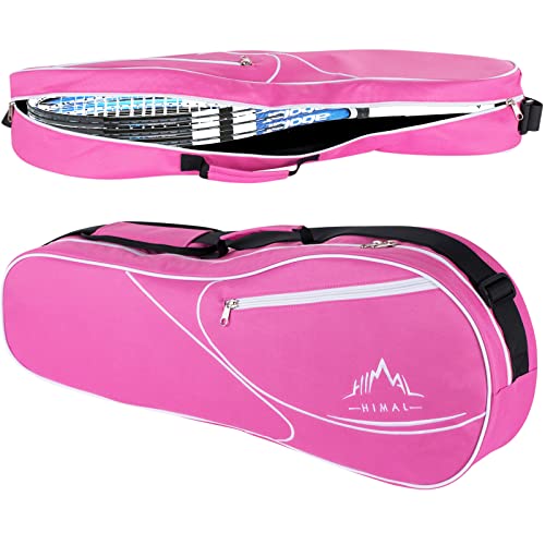 Himal 3 Racquet Tennis-Bag Premium Tennis-Racket-Bag With Protective Pad, Professional Or Beginner Tennis Players, Lightweight Tennis Bag For All Ages (Pink) #TOP28
