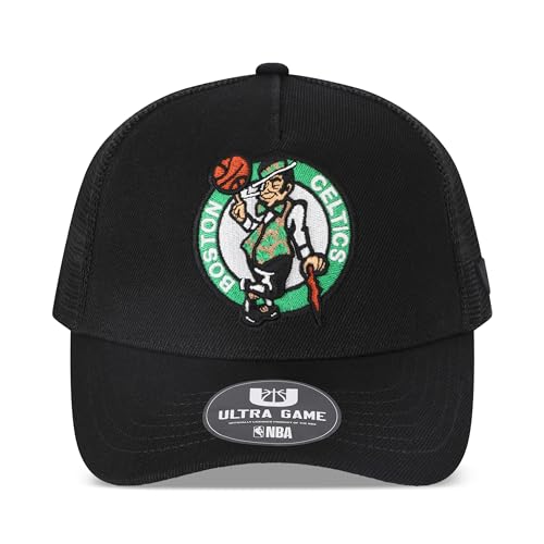Image of Ultra Game Men's NBA Official Snap Back All Around The World Trucker Baseball Cap Hat
