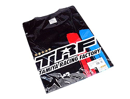 Camiseta Tamiya TRF Stripe negra pequeña confeccionada en algodón premium modelo 67244 2