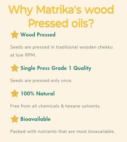 Image of Sarv Matrikaa Natural Pure Wood Pressed Groundnut Oil 500-ML | 100% Natural, Peanut Oil for Cooking & Frying | Rich in Nutrients