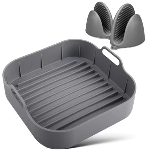 YEMMAR 21CM Molde Silicona Freidora de Aire Accesorios Freidoras ...