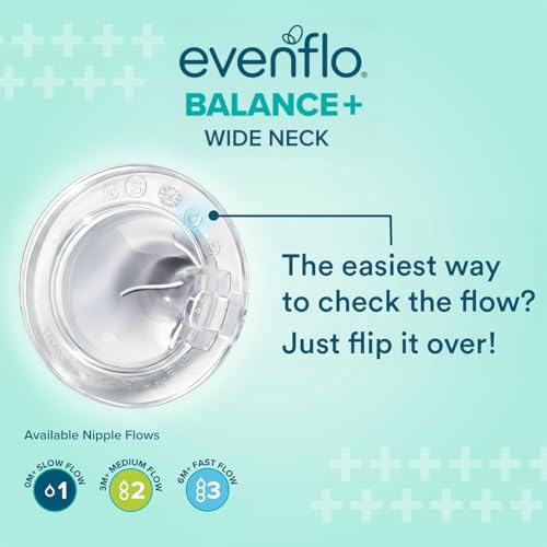 Evenflo Balance+ Glass Wide Neck Baby Bottles, Clear, 6 fl oz, 6 Pack - image 6