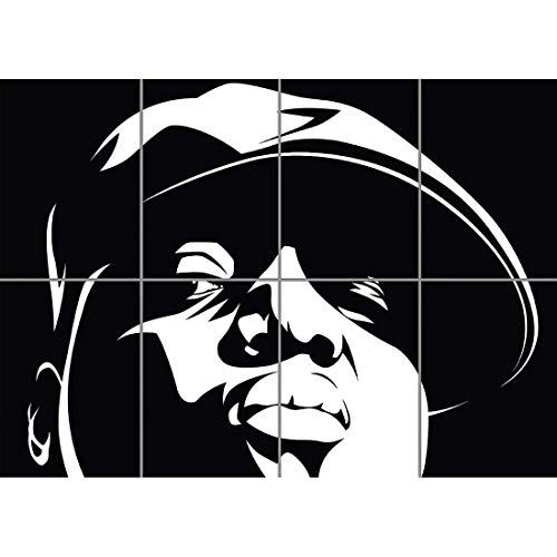 Doppelganger33 LTD Biggie Smalls Notorious Big Rapper Hip Hop Wall Art Multi Panel Poster Print 47x33 inches