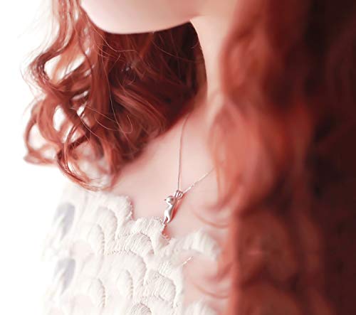 Collier argent 925 pour filles avec pendentif animaux mignons