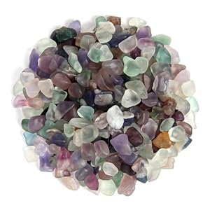 Chips de Cristal de Fluorita Piedra triturada Natural de 500g,