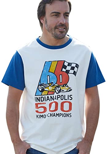 KIMOA Indy Retro66 Camiseta, Unisex, Crema, XXL