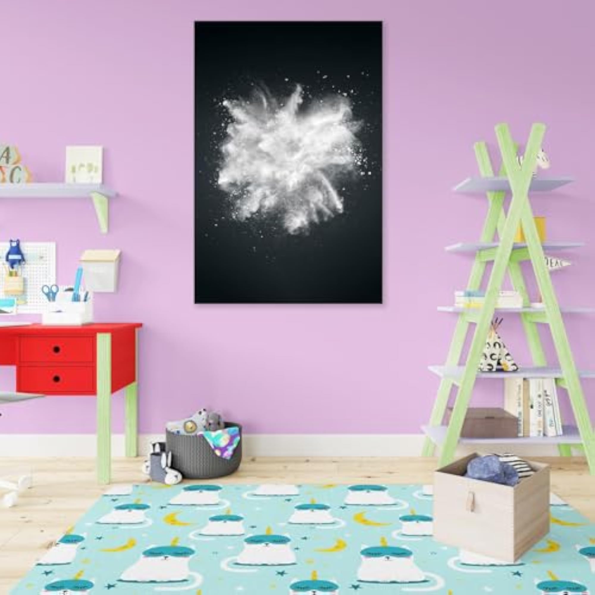 White Cloud Peel & Stick Vinyl Wall Sticker