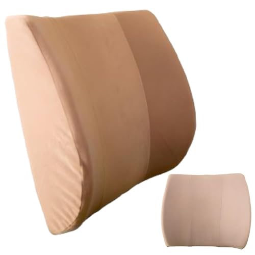 Cojín ortopédico de espalda, almohada de apoyo lumbar diseñada por quiroprácticos para silla de oficina, automóvil, hogar, espuma de alta