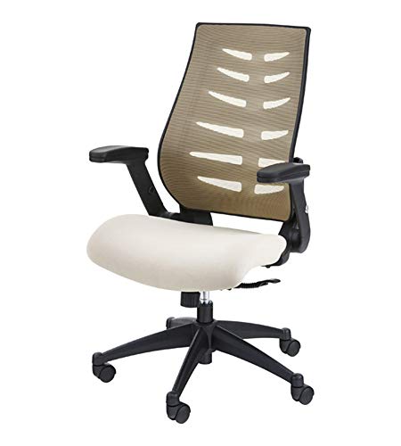 東谷(Azumaya-kk) デスクチェア ベージュ 商品サイズ:W64×D67×H101-109×S45-53 オフィスチェア OFC-21BE