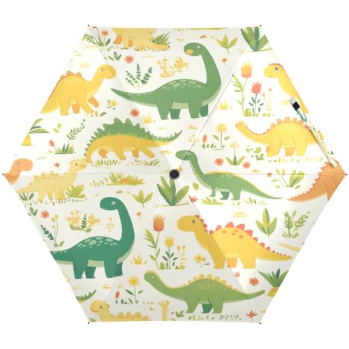 Parapluie protection UV pliable léger jaune et vert arbres