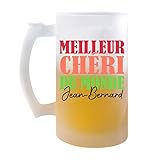 ✨ Verre de Qualité Supérieure: Fabriqué à partir de verre givré de haute qualité, ce verre à bière est conçu pour rehausser les arômes et les saveurs de votre boisson préférée. Un ajout élégant à toute collection de verres.
