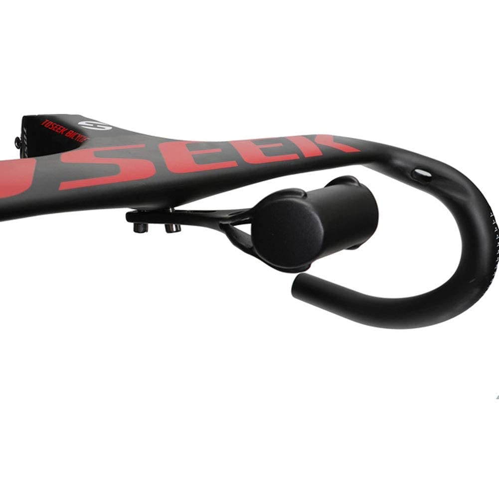 Attacco Manubrio Bici, Manubrio Bici da Strada, Manubrio Integrato Bicicletta in Carbonio con Supporto per Computer Attacco Manubrio 28,6 Mm 400/420/440 X 90/10