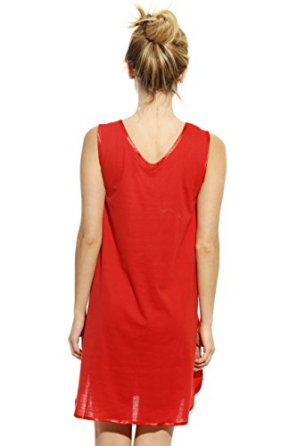 Dreamcrest 1530-RED-L Nightgown/Women Sleepwear/Sleep Dress - Thumbnail 3