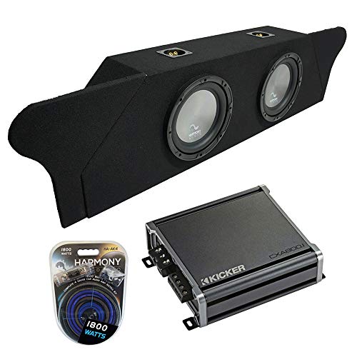 Harmony Audio A102 Bundle Compatible with Chevy Camaro Coupe Trunk 2010-2015 Dual 10