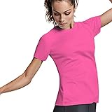 Camiseta técnica manga corta para mujer deportista; Camiseta tejido Control Dry, flexible, ligera y cómoda para realizar deporte