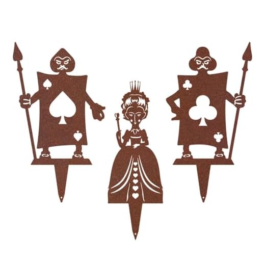 Alice in Wonderland Garden Stakes Set