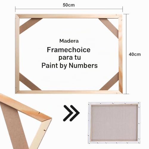 Miniatura 4 de Marcos De Lienzo Para Bricolaje, Bastidor De Madera Maciza Para Cuadros, Arte De Pared, Pinturas Al Óleo 40 X 50 Cm