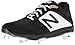 New Balance Men's 3000v4 Baseball Shoe, Black/White, 12 D US