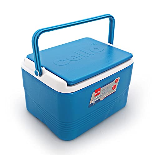 Cello Plastic Chiller Ice Packs | Standard Size for Travel Party Bar Ice Cubes | Cold Drinks | Medical Purpose | 3 litres, Blue