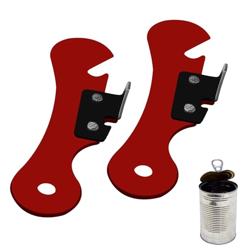 2PCS Multi Function Manual Tin Opener Durable Easy Storage Can Opener Manual Durable and Lightweight Comfortable Hold Paint Tin Opener for Kitchen Dining Room Bar Commercial and Home