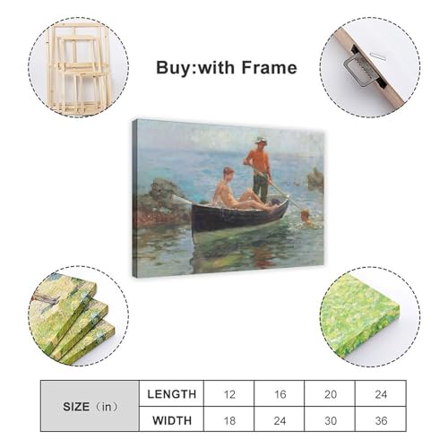 Impression sur toile Henry Scott Tuke idée cadeau décoration murale originale - 2