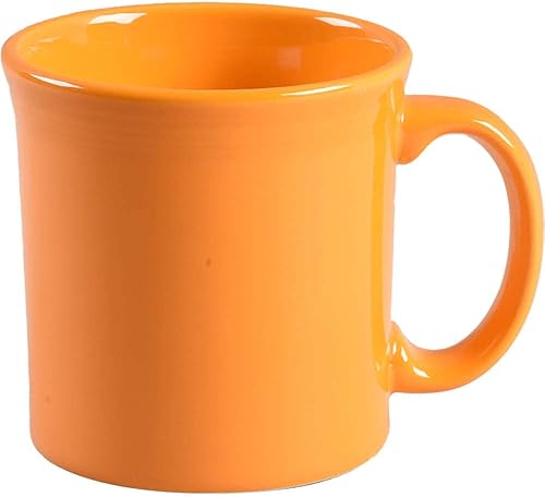 Fiesta Java Tazas de café Fiestaware Juego de tazas de té medianas de 12 onzas 3.5 x 3.63 pulgadas Diseño clásico de vajilla de color sólido de