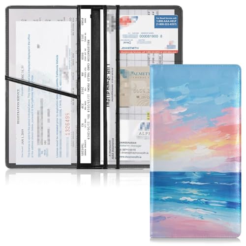Organizador de Documentos para Auto Cuero miniatura 2