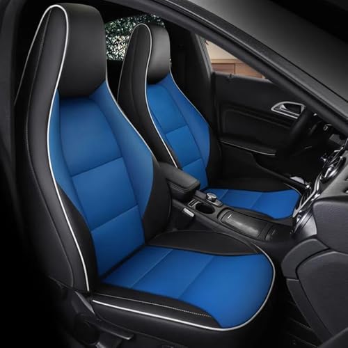 Housse de siège en cuir bleu pour Mercedes Benz classe A GLA CLA