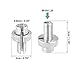 X AUTOHAUX 4pcs M10 Bike Bicycle Motorcycle Aluminum Alloy Brake Clutch Lever Cable Adjuster Screws Fastener Bolt Accessories Silver Tone