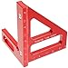 BESTonZON Multi-Angle Measuring Ruler 45/90 Degree Square Protractor Woodworking Ruler - Red
