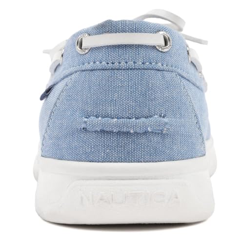 Image of Nautica Women's Casual Boat Shoes, Moc-Toe Loafers with Cushioned Insole, Deck Fashion Sneaker
