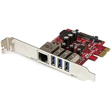 3 Port PCI Express USB 3.0 Card + Gigabit Ethernet - Fits Standard & Low-Profile PCs - UASP Supported - 5Gbps - Optional SATA Power , TAA PEXUSB3S3GE