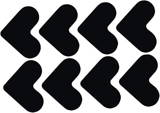 PRETYZOOM Heart Shaped Rug Stickers 8pcs PU Non Slip Grippers