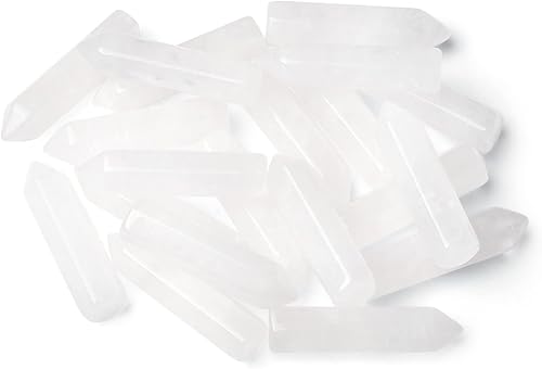 Juego de 10 piedras de cristal curativo natural de cuarzo transparente, piedras preciosas pulidas de bolsillo con pulido, puntos hexagonales a disponible en Yaxa Colombia