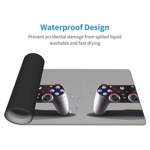 Tapis de souris extra large en caoutchouc 30,5 x 80 cm pour manette et clavier PC - 5