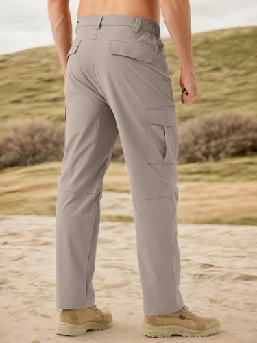 Image of TOPLOT Men's Cargo Pant | Straight Fit Design | Multiple Utility Pockets for Storage | Durable Construction with Comfortable Wear | Functional Everyday Style | Perfect for Casual & Outdoor (5216)